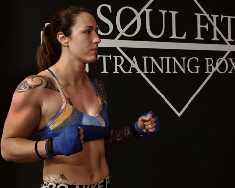 La ‘kick-boxer’ Patricia Rodríguez. Foto: M. J. M.