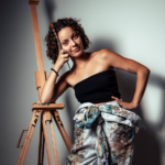 La pintora Sara Gutiérrez Melián