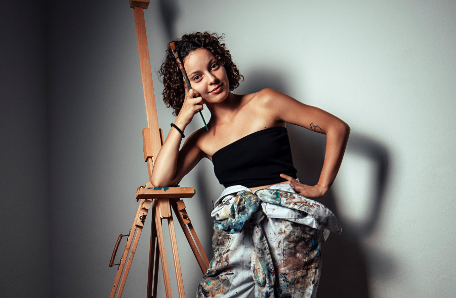 La pintora Sara Gutiérrez Melián