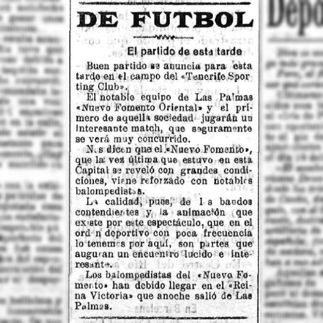 Fútbol. La Gaceta de Tenerife 1917.