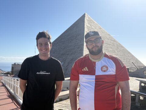 Nicolás y Natanael, fundadores de Fútbol Canario. Foto: D.S.M