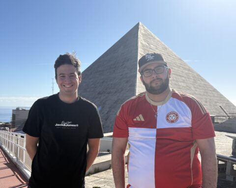 Nicolás y Natanael, fundadores de Fútbol Canario. Foto: D.S.M