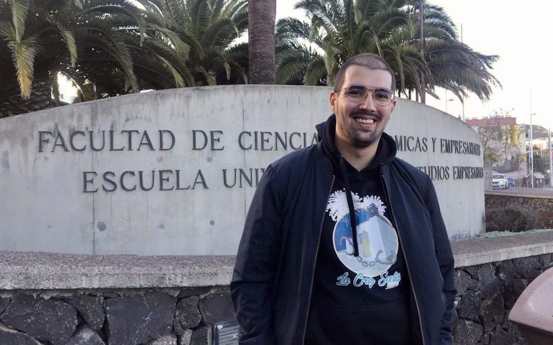 Sergio León Pérez, estudiante del Grado de Turismo de la ULL