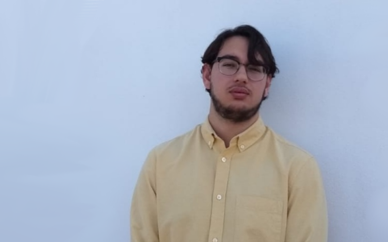 Álvaro Sánchez, portavoz de la ULL en el Consejo de Estudiantes de la Educación Superior de Canarias