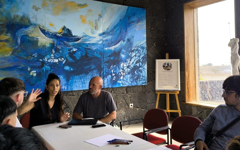 Alumnado de Bellas Artes en el IV Campus de Escultura de Lanzarote