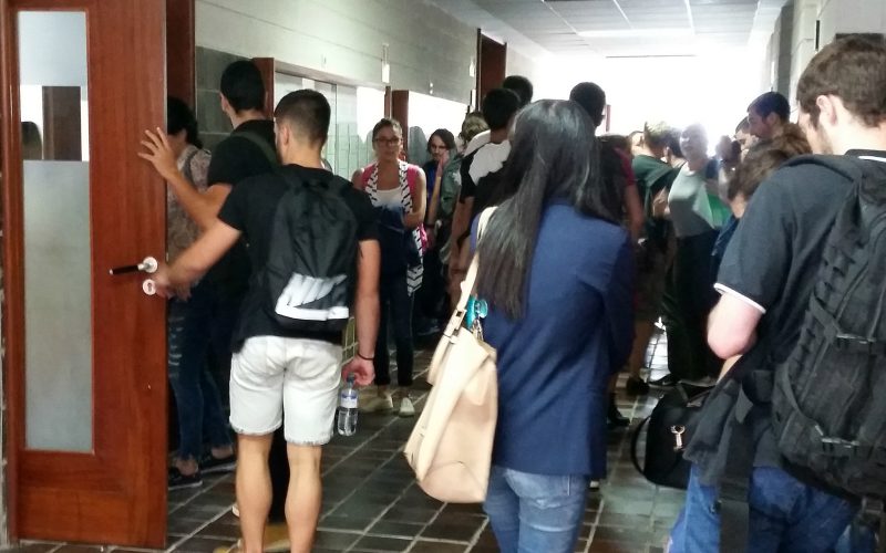 Alumnos del 'Curso preparatorio a las matemáticas universitarias 2016-2017'