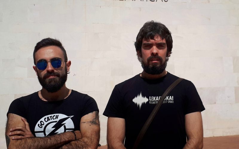 Iñigo Irizar y Pablo Galán en la Facultad de Física y Matemáticas
