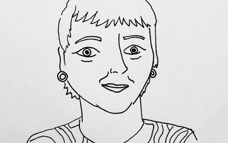 Celia Amorós. Ilustración de Elena Gutiérrez Roecker.
