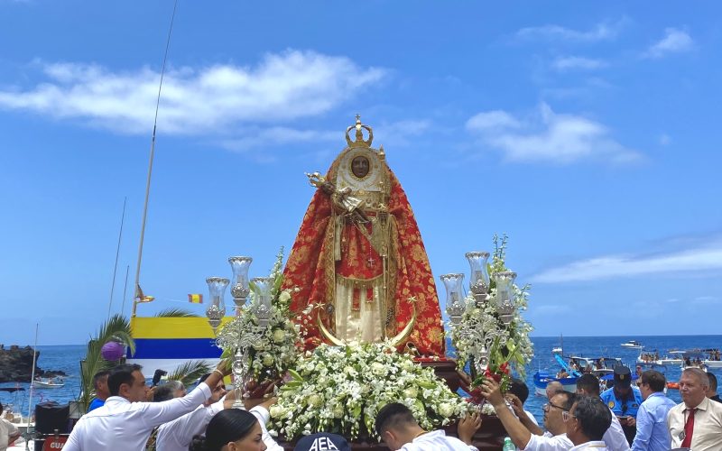 La Virgen de Candelaria embarcando en Alcalá