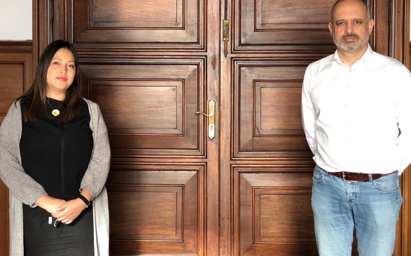 Eunice Aldana y Carlos Efrén Mora.