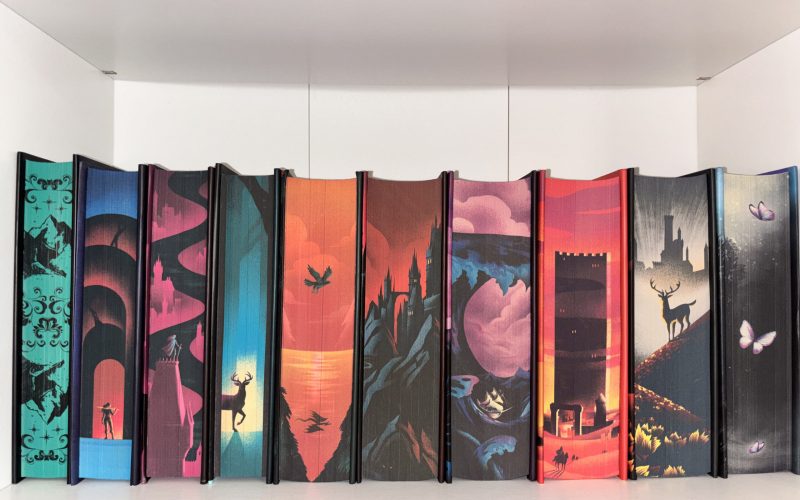 Libros cantos pintados