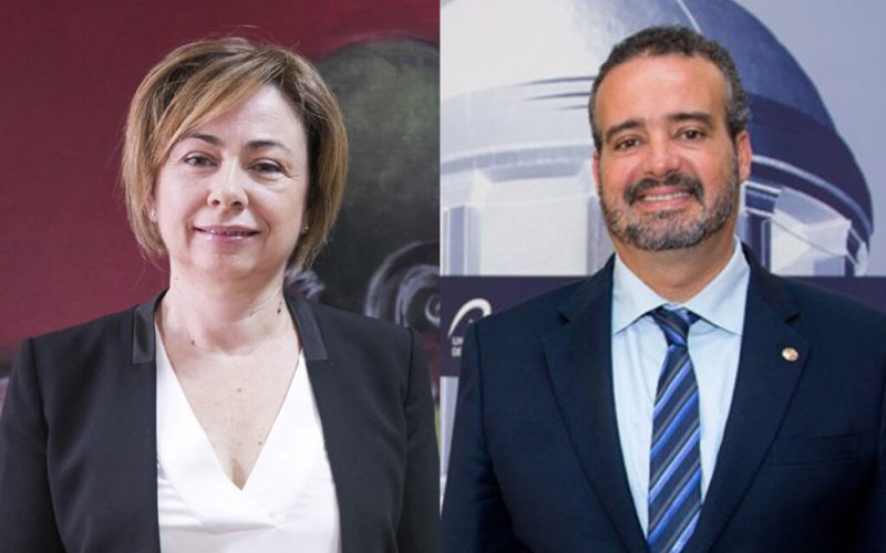 Rosa Aguilar y Rafael Robaina