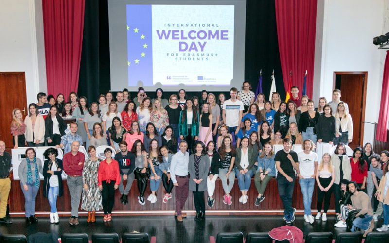 Recepción de los alumnos de Erasmus en la Welcome Day de la ULL. Foto: PULL