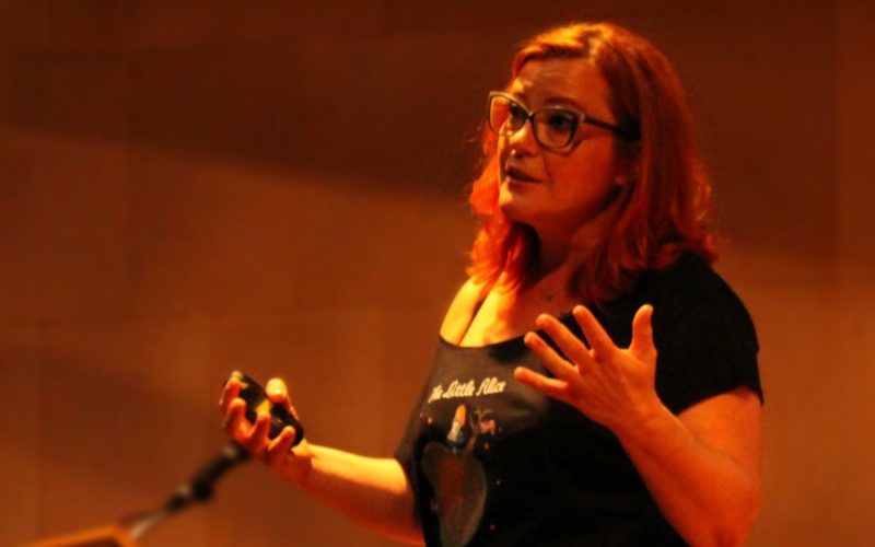 Clara Grima en la Universidad de La Laguna