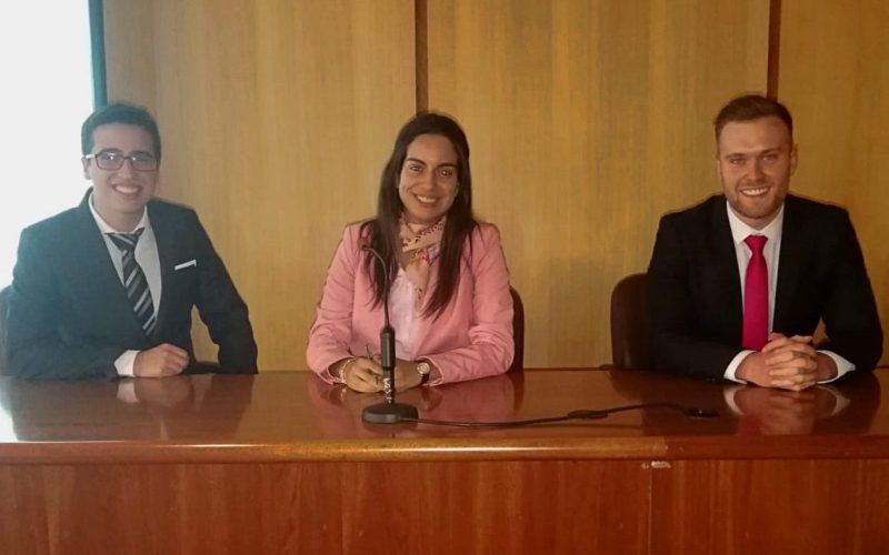 Club de Finanzas de la ULL: Jorge Woflgang, Luz Esther Pérez y Javier Hernández.
