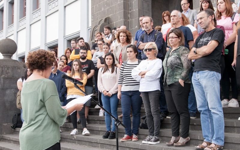 La ULL vuele a mostrar su rechazo a la violencia machista