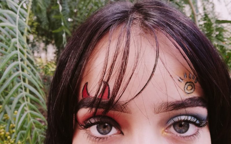 Maquillaje ángel/demonio. FOTO: Sergio Lorenzo
