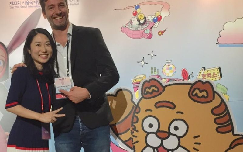 Damián Perea, director y productor de Animayo, en Corea