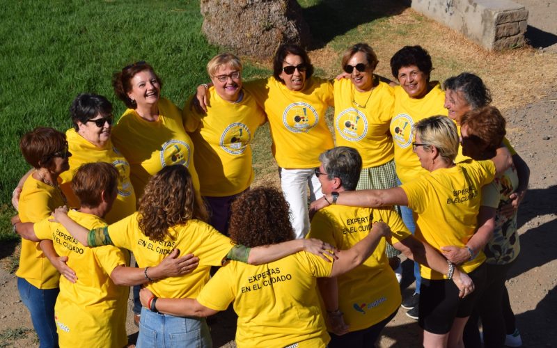 Cuidadoras de la Asociación El Tren de la Felicidad.