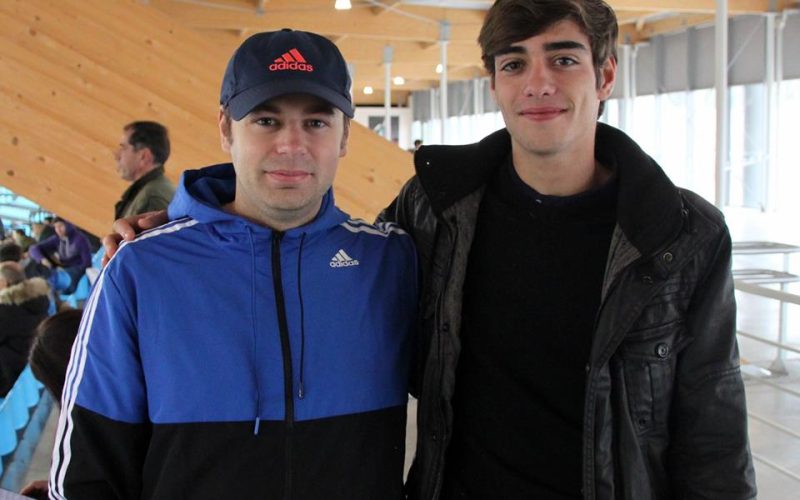 DAVID CORTIJO FERNÁNDEZ, A LA DERECHA. ATLETA