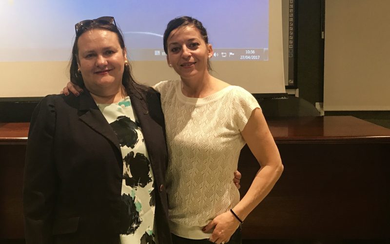 Rita Martín y Sonia Alameda, trabajadoras sociales de la ACJ