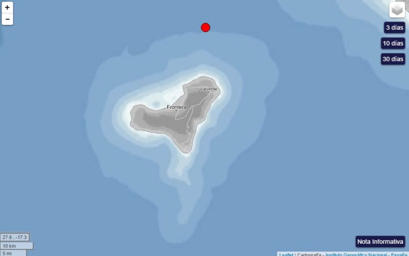 IGN Terremoto de El Hierro del 20 de abril