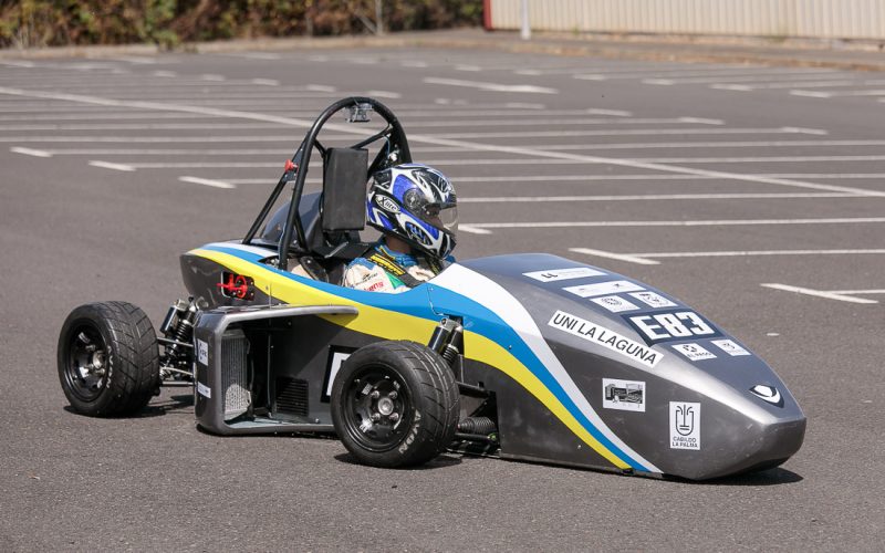 Monoplaza del equipo de la ULL para participar en el Formula Student Spain
