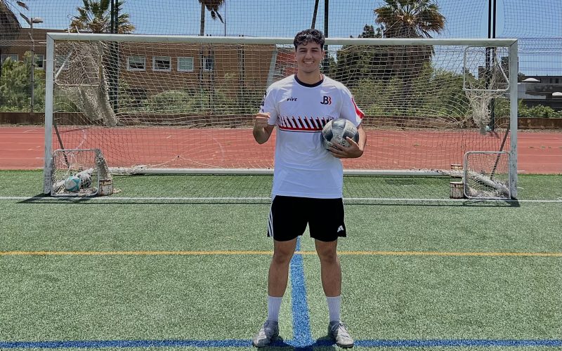 Adrián Lechado, tras conquistar la victoria
