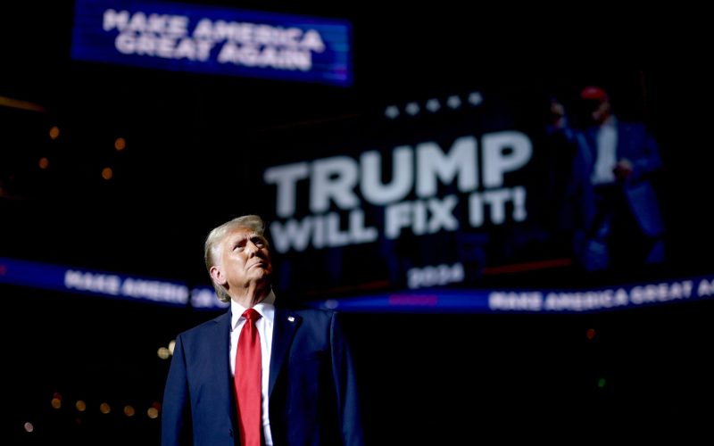 Trump en uno de sus mítines electorales.