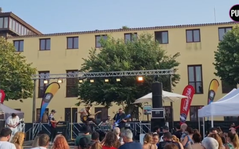 Grupo de música en vivo en el Beer Family Fest. Foto: Cecilia G.