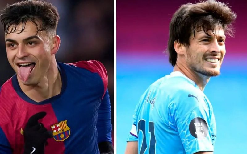 Pedri y David Silva.