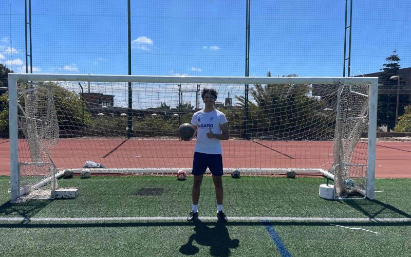 Javier Padrón, campeón del Gol y Gol de la Universidad de La Laguna.