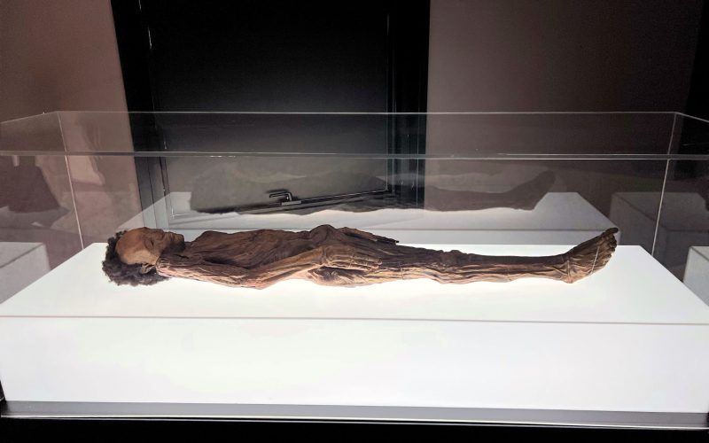 Réplica momia guanche.