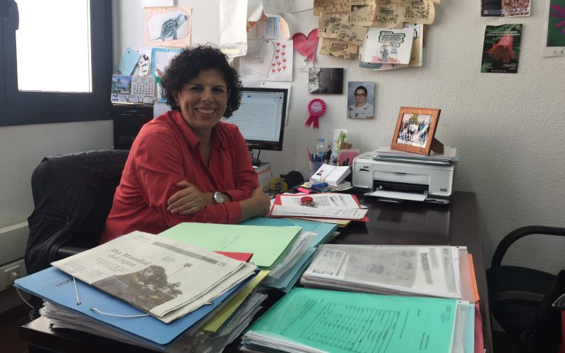 María del Cristo Marrero Hernández responsable  del Laboratorio de Aguas  y del POAT de la Sección de Química