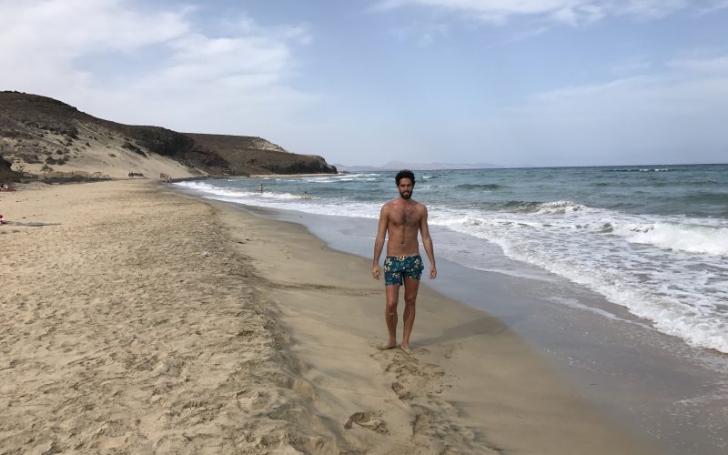 Javier Beirán en Fuerteventura