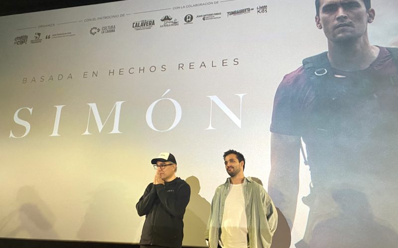 Diego Vicentini y Jorge González en la presentación de ‘Simón’. Foto: A. Delgado