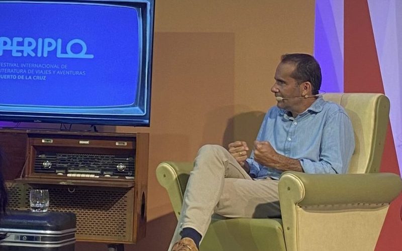 David Jiménez en el Festival Periplo 2023. Foto: Esmeralda B.
