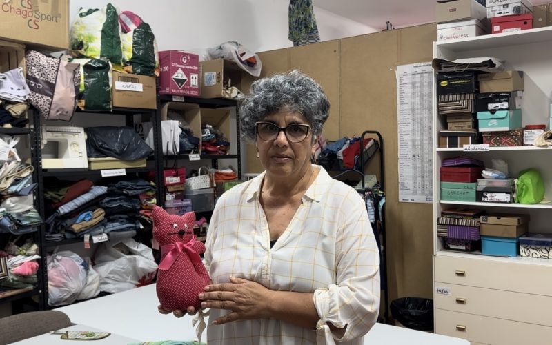 Mónica Melián, coordinadora del Mercadillo textil de Tacoronte
