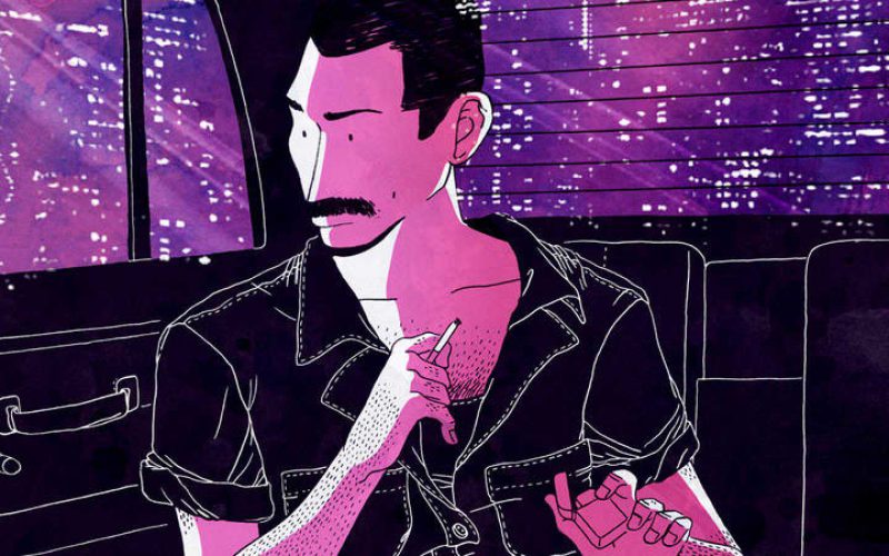 Ilustración de Freddie Mercury