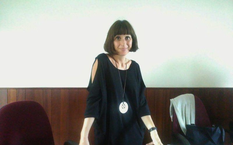 Leticia Sabsay en la Facultad de Filosofía.