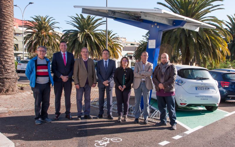 Marquesina fotovoltaica en el Campus Central de la ULL