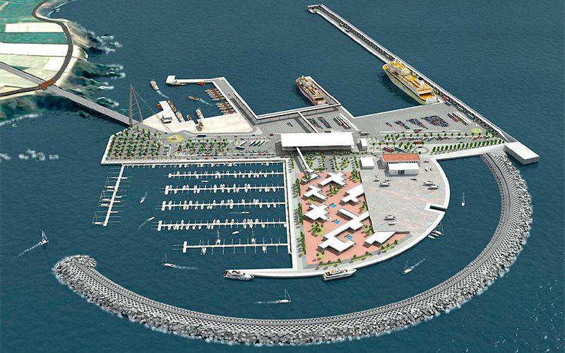 Infografía del Proyecto del puerto de Fonsalía