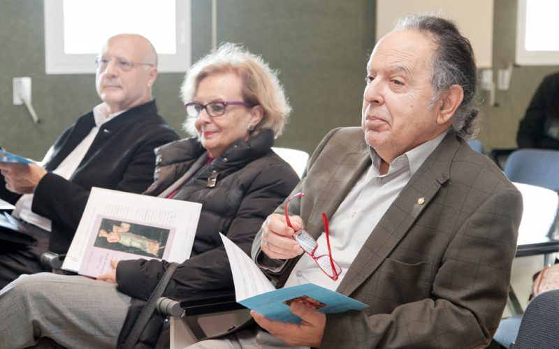 Los ponentes Andrés Pociña (d) y Aurora López