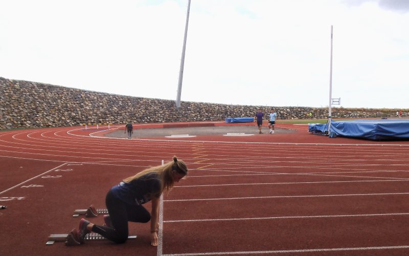 Irene García Echandi, atleta del Club Atletismo Caja Canarias