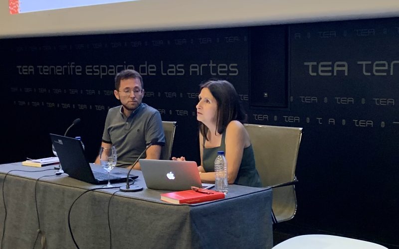Pascale Thibaudeau protagonizó la decimocuarta ponencia del ciclo No-Todo: Crítica y negatividad. Foto: Texe López.