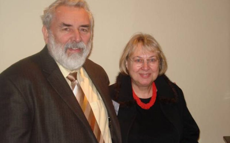 Barbara Wotjak y su marido.