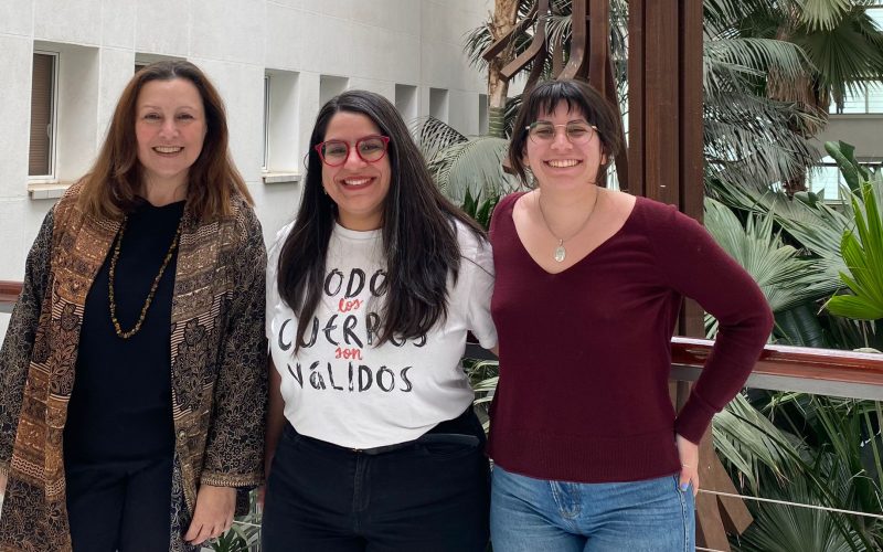 Mónica Carballeira, Desiré Abrante y Alejandra Galindo
