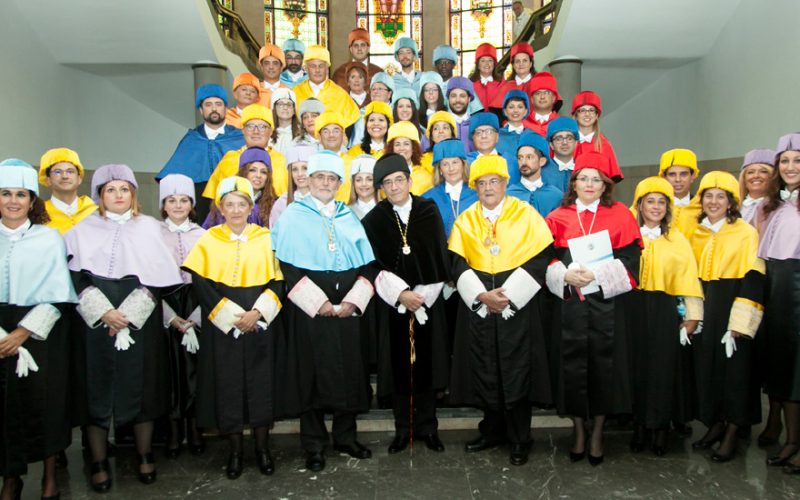 Foto de Familia del acto de apertura de curso 2016-2017 en la Universidad de La Laguna
