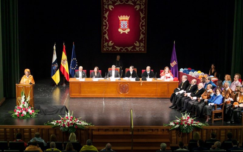 Acto de apertura del curso académico 2017-1018 en la Universidad de La Laguna