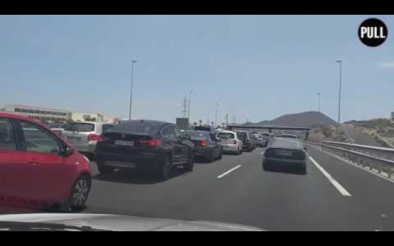 Así transcurre la operación salida en la TF1 en sentido sur